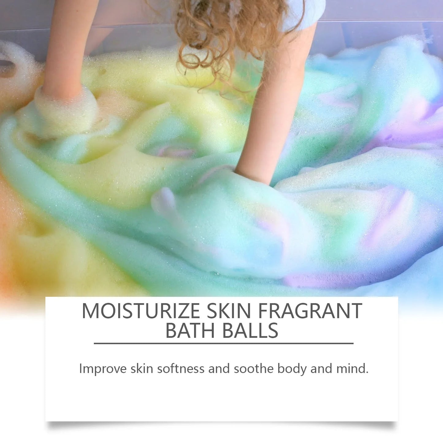 Soothing Bath Bombs Long Lasting Flower Fragrances Relaxing Exfoliating Ball Shower Moisturizing Stress Relief Salt Bubble Balls