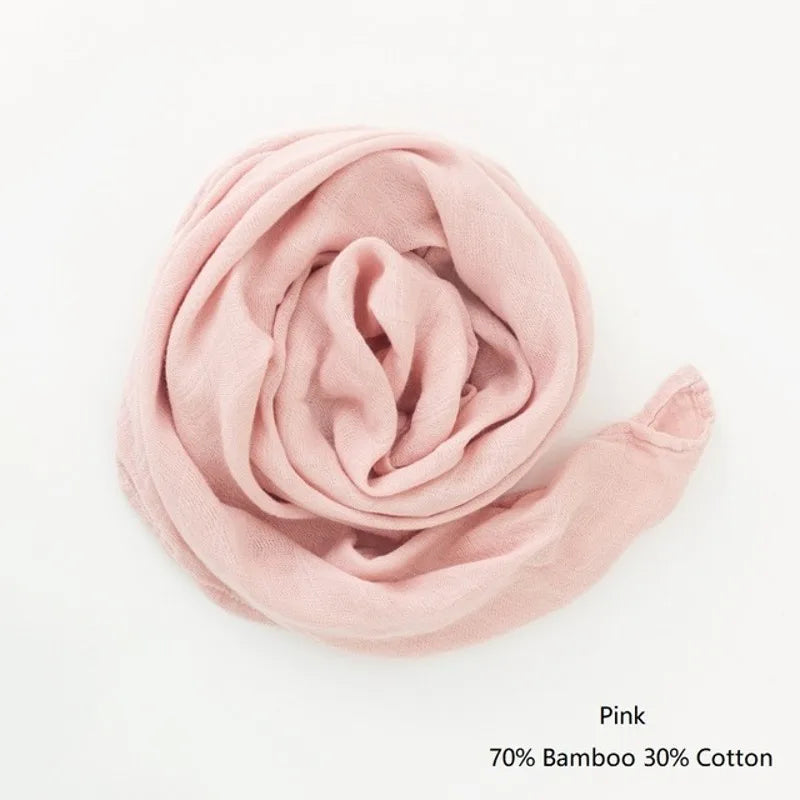 Organic Cotton/Bamboo Cotton Muslin Swaddles Wrap Burpy Towel Scarf Bibs Muslin Baby Blankets Newborn Diaper Pielucha 60*60cm