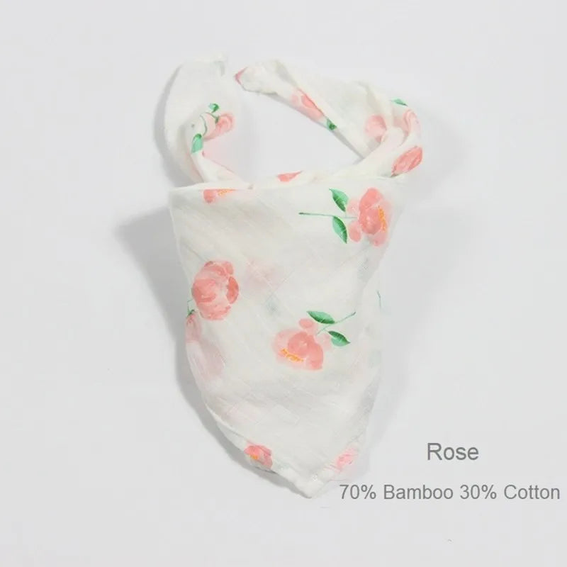 Organic Cotton/Bamboo Cotton Muslin Swaddles Wrap Burpy Towel Scarf Bibs Muslin Baby Blankets Newborn Diaper Pielucha 60*60cm