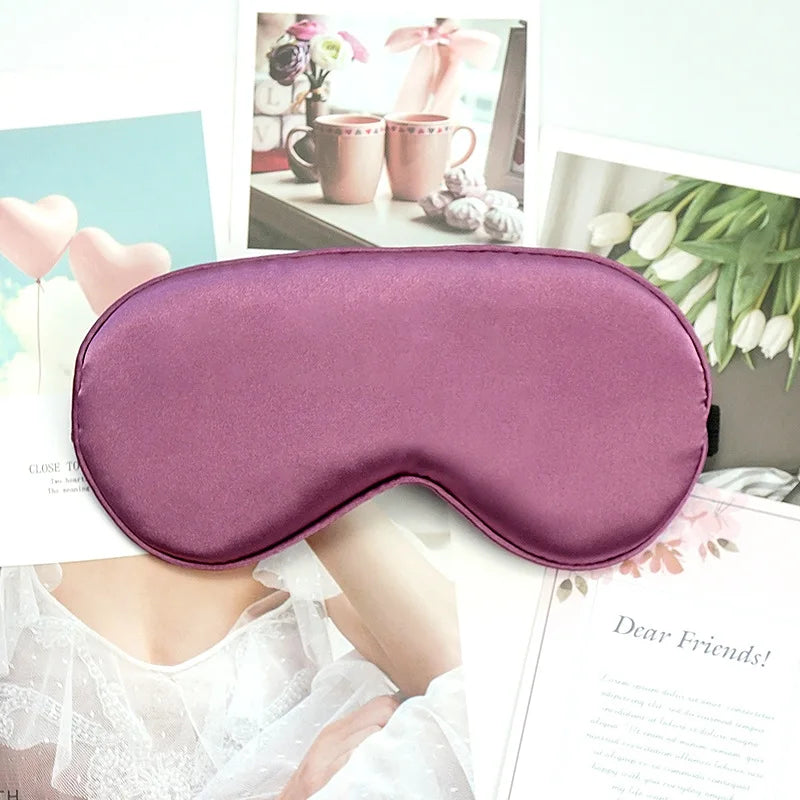 sleep mask Silk sleeping bandage Travel Rest Portable Eye masks Shade Breathable Eyepatch Night Blindfold Relaxing Cover Aid