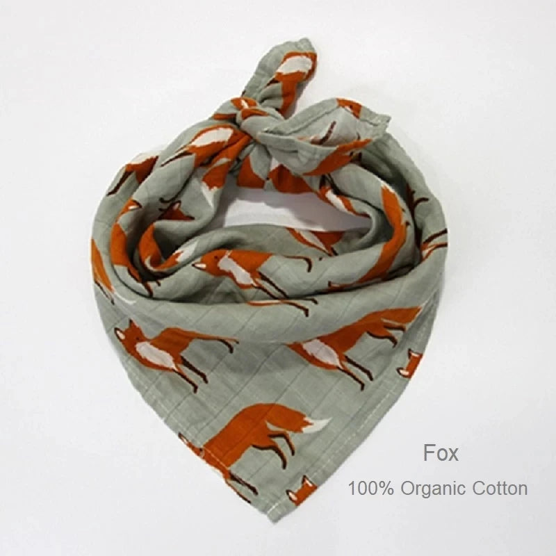 Organic Cotton/Bamboo Cotton Muslin Swaddles Wrap Burpy Towel Scarf Bibs Muslin Baby Blankets Newborn Diaper Pielucha 60*60cm