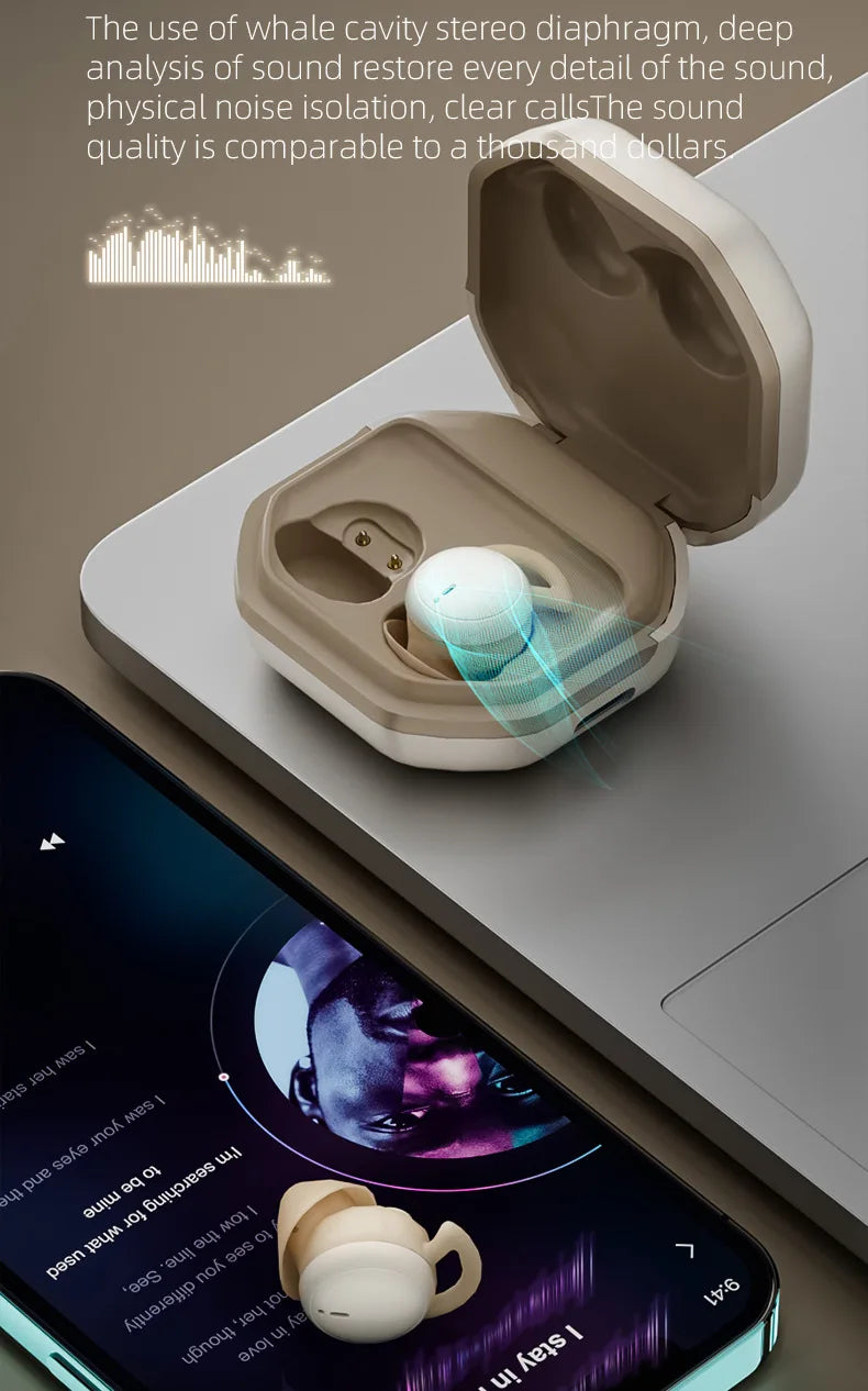 Sleep Earbuds in-Ear Earphones for Sleeping with 3 Sizes Ultra-Light Soft Silicone Noise Isolating Headphone Perfect for Sleep