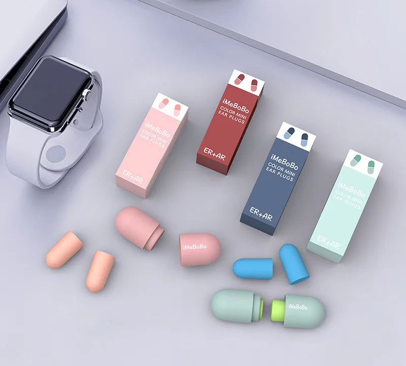Soundproof Sleep Ear Plugs Earplugs for Sleeping Special Mute Soft Slow Rebound Student Anti-Noise Protection Anti Snore Earplug