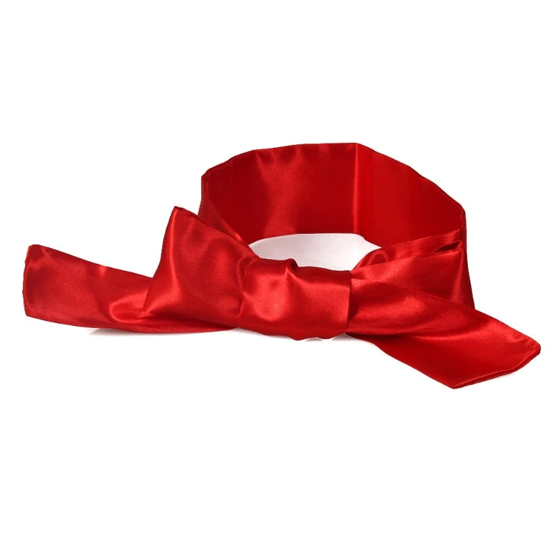 Satin Silk Sleep Eyes Mask Sexy For Women Eye Cover Cute Blindfold Silk Ribbon Surprise Gift Sex Games Set Couple Love Cosplay