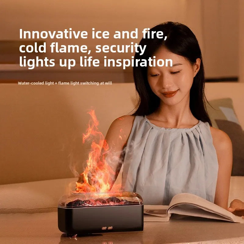 Aroma Diffuser Volcanic Lava Night Light Aroma Diffuser Home Bedroom Sprayer Desktop Flame Humidifier