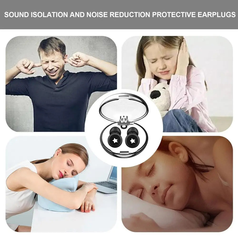 Ear Plugs Noise Cancelling Reusable Loop Earplugs With Storage Box Loop Sleep Earplugs Silicone Ear Plugs Flexible Airplane Ear