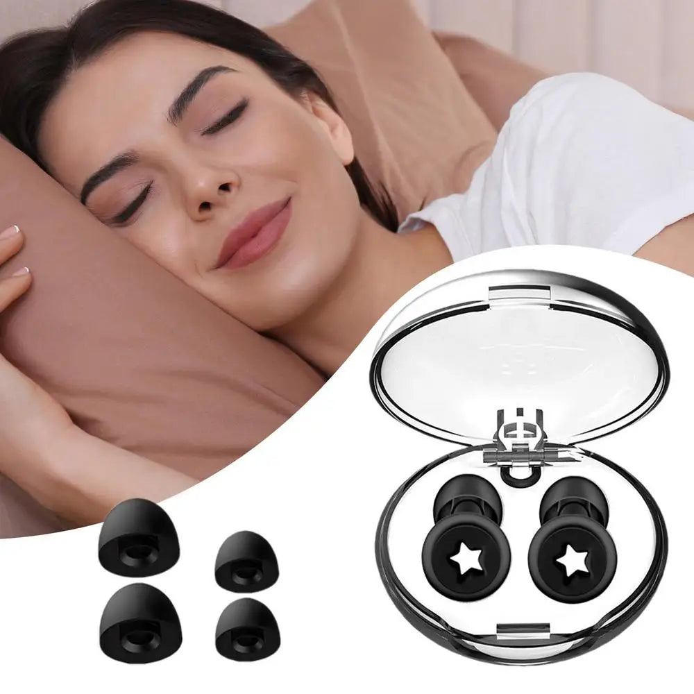 Ear Plugs Noise Cancelling Reusable Loop Earplugs With Storage Box Loop Sleep Earplugs Silicone Ear Plugs Flexible Airplane Ear