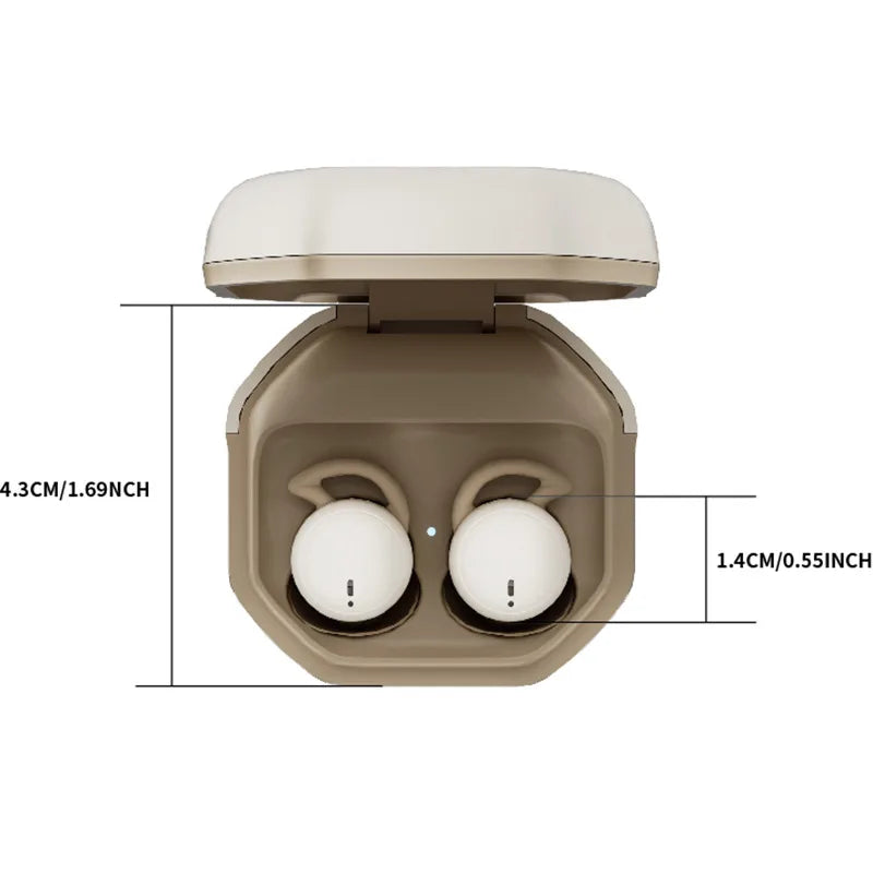 Sleep Earbuds in-Ear Earphones for Sleeping with 3 Sizes Ultra-Light Soft Silicone Noise Isolating Headphone Perfect for Sleep
