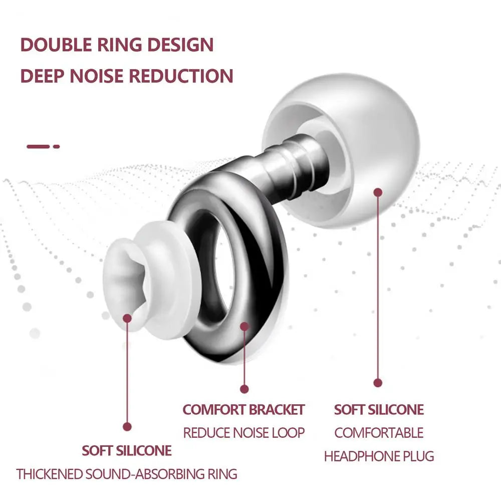 Ear Plugs Noise Cancelling Reusable Loop Earplugs With Storage Box Loop Sleep Earplugs Silicone Ear Plugs Flexible Airplane Ear