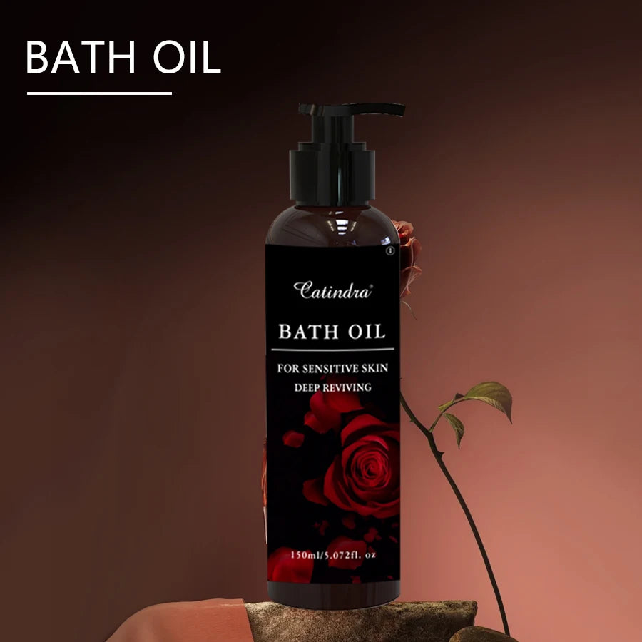 Moisturizing Bath Essential Oil Deep Cleansing Exfoliating Moisturizing Skincare Bath Oil Products to Brighten Skin Stone 150ml