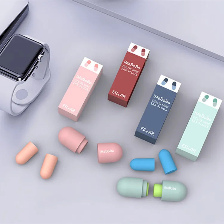 Soundproof Sleep Ear Plugs Earplugs for Sleeping Special Mute Soft Slow Rebound Student Anti-Noise Protection Anti Snore Earplug