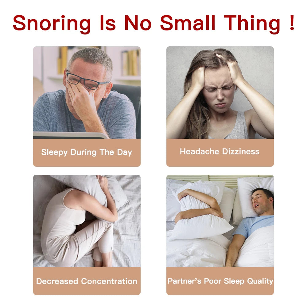 Anti Snoring Smart Device for Adult Sleep Aid to Stop Snoring Analyze Sleep and Snoring Data Wirelessly