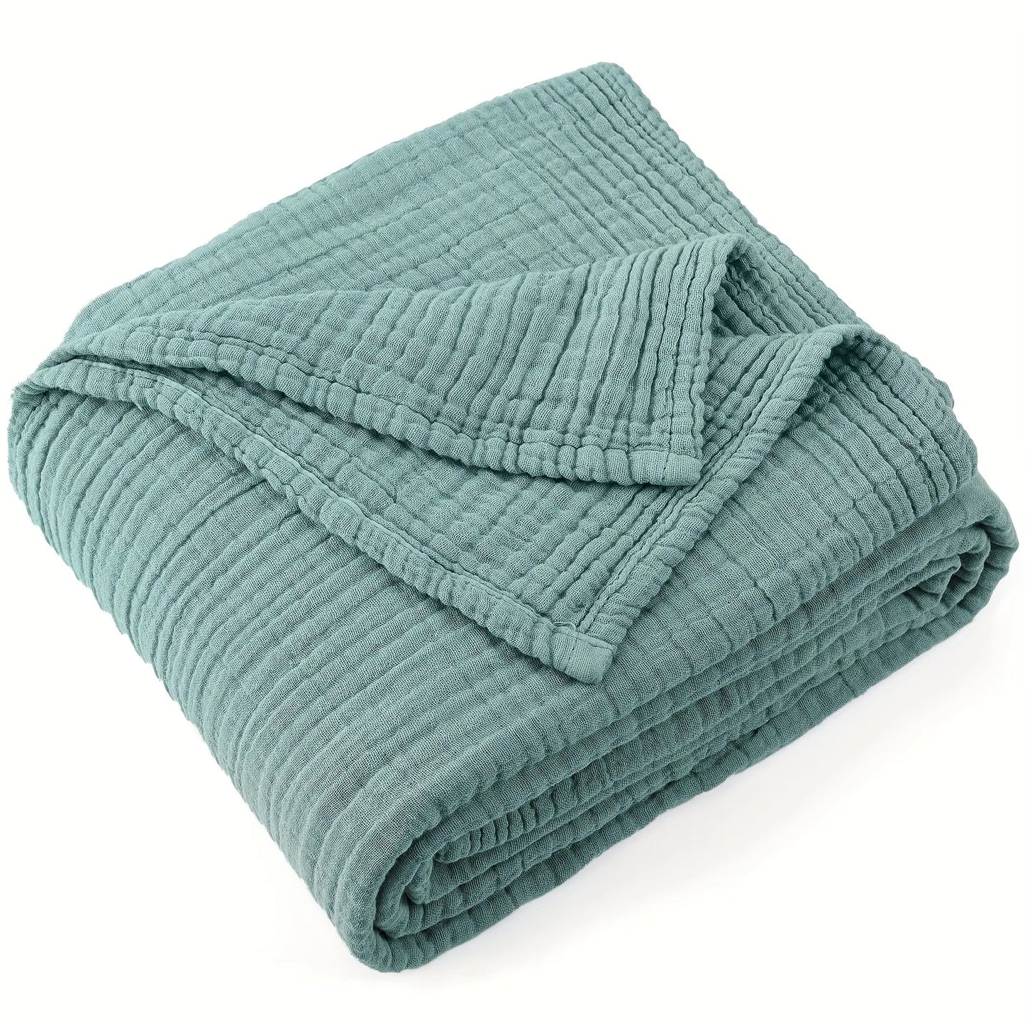 100% Cotton Muslin Blankets 6 Layers Room Decor Blanket Summer Blanket Cooling Breathable Lightweight Stuff Soft Gauze Blanket