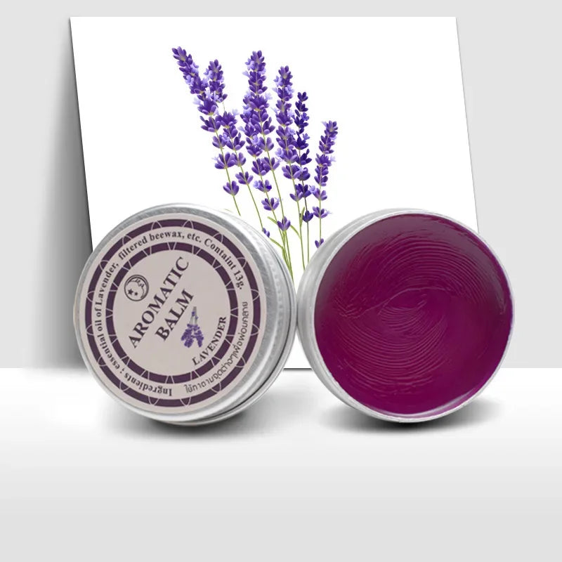 Lavender Aromatic Balm Insomnia Improve Sleep Soothe Relax Mood Stress Plant-based Ingredients Sleepless Cream Massage Cream