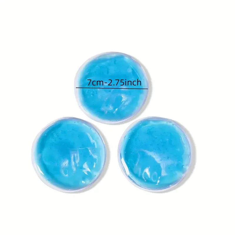 1pc Round Reusable Ice Cold Hot Gel Pack Cooling Eye Pads For Eye Care & Relaxation