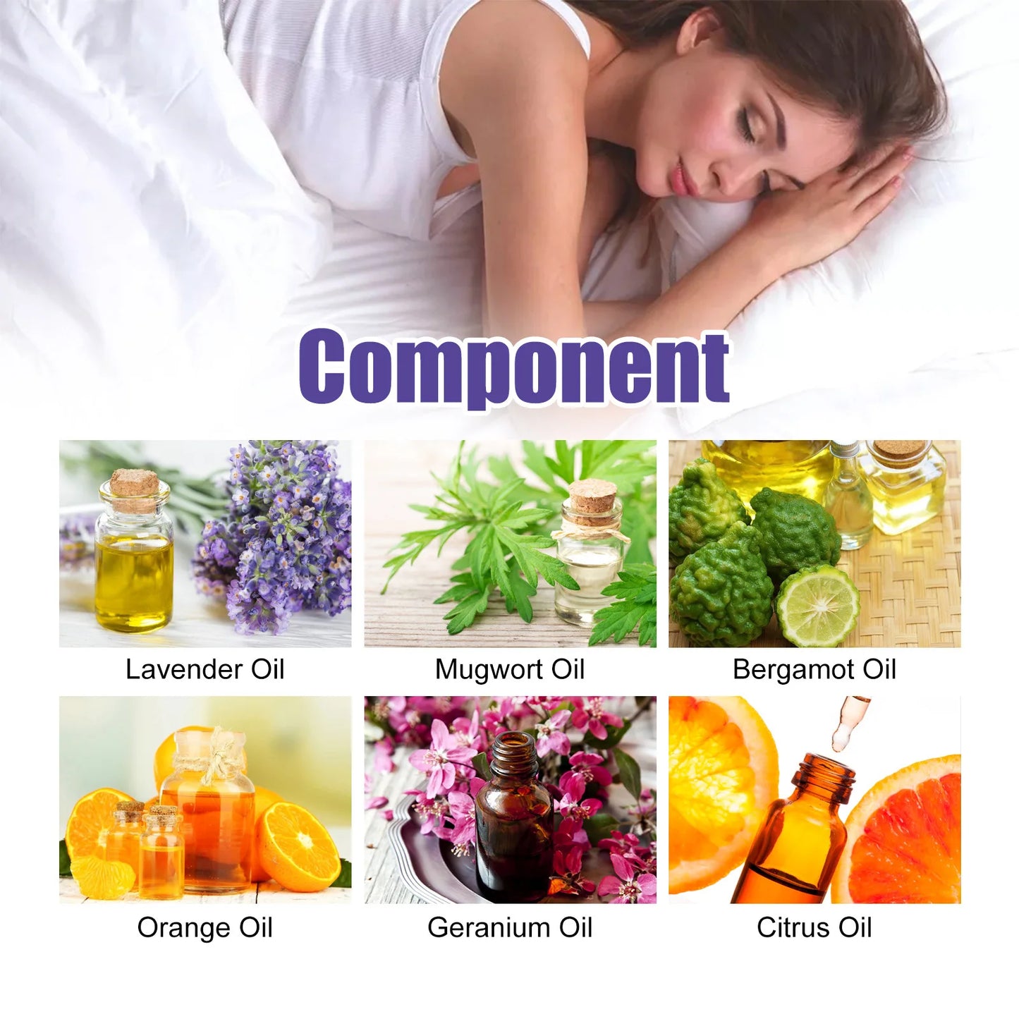 60ml Aromatherapy Deep Sleep Improve Sleeping Spray Essential Lavender Relieve fatigue anxiety help Relax body fall asleep Mist