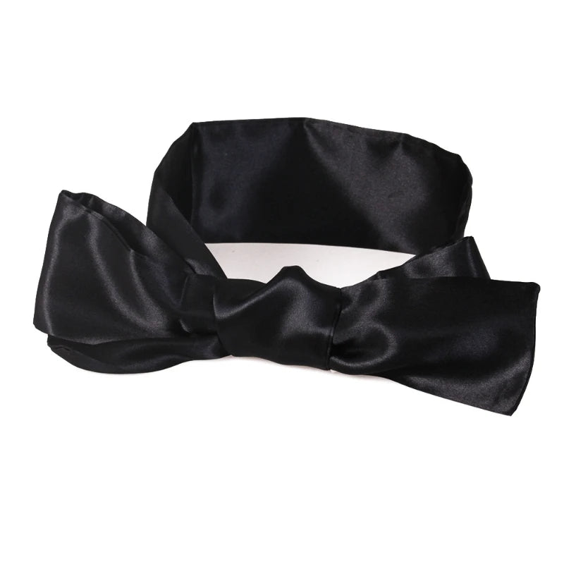 Satin Silk Sleep Eyes Mask Sexy For Women Eye Cover Cute Blindfold Silk Ribbon Surprise Gift Sex Games Set Couple Love Cosplay