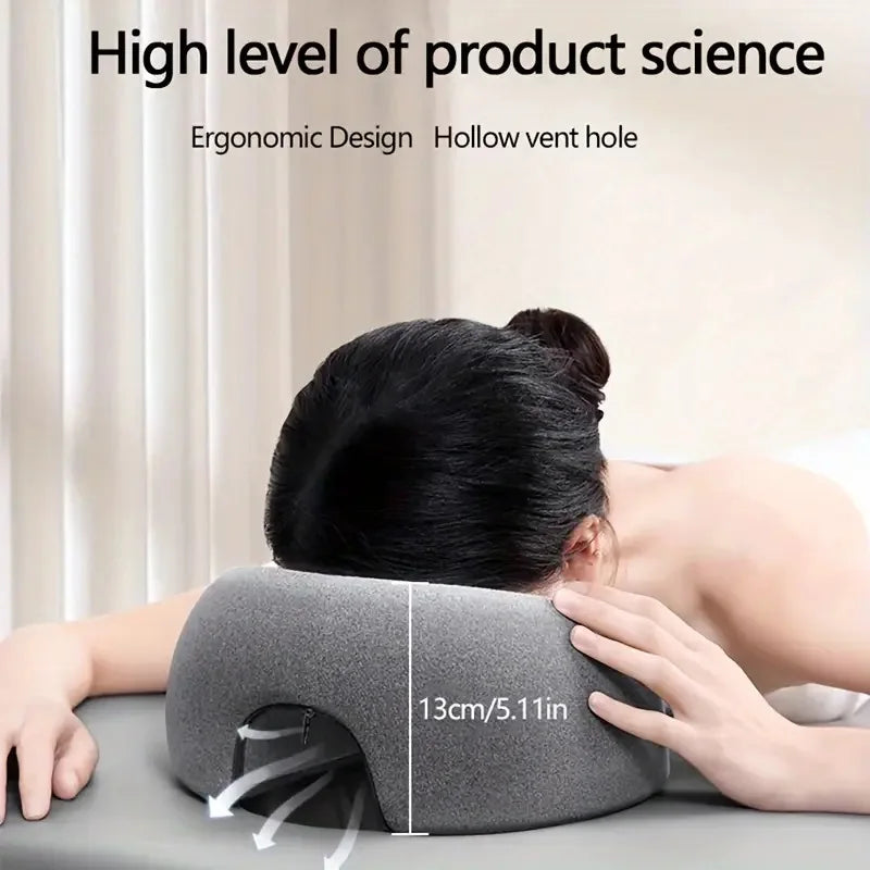 Memory Foam Face Pillow for Beauty Salon Massage Breathable Soft Reclining Neck Support Human-Enginedermatrestlying Pillow