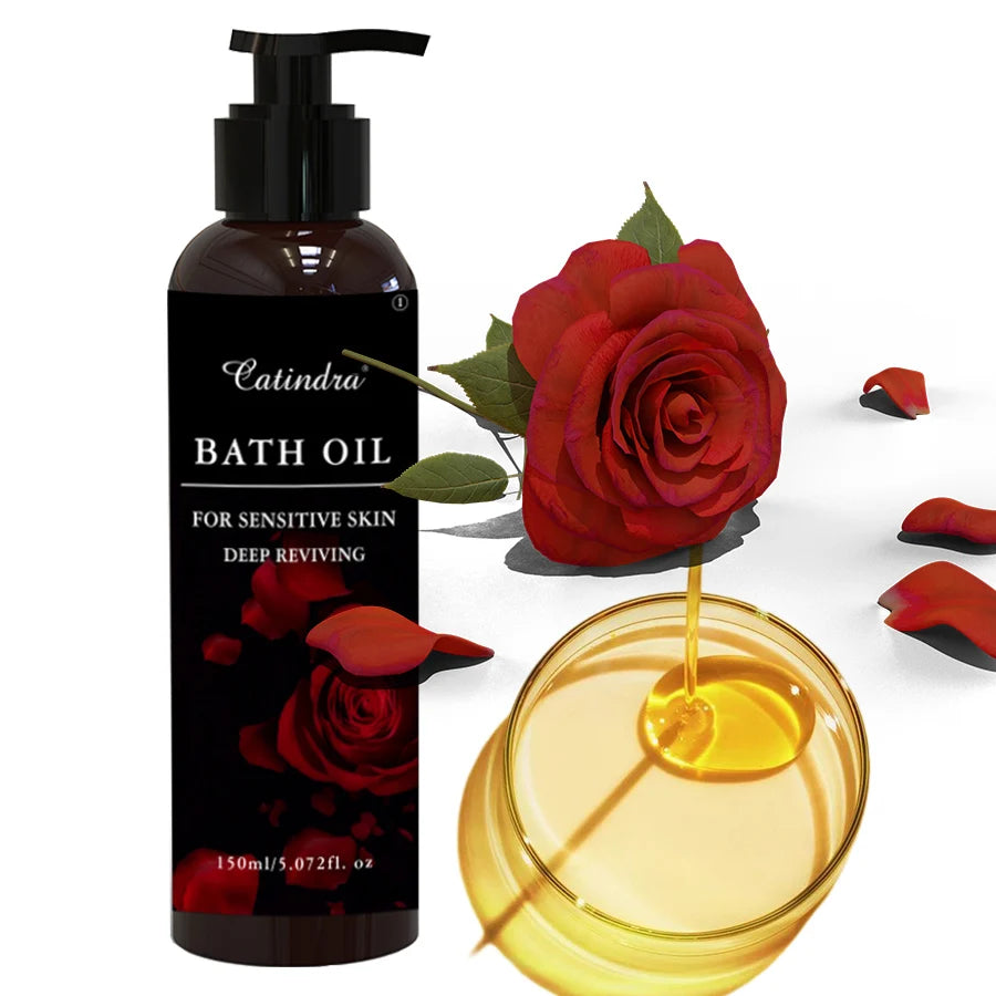 Moisturizing Bath Essential Oil Deep Cleansing Exfoliating Moisturizing Skincare Bath Oil Products to Brighten Skin Stone 150ml