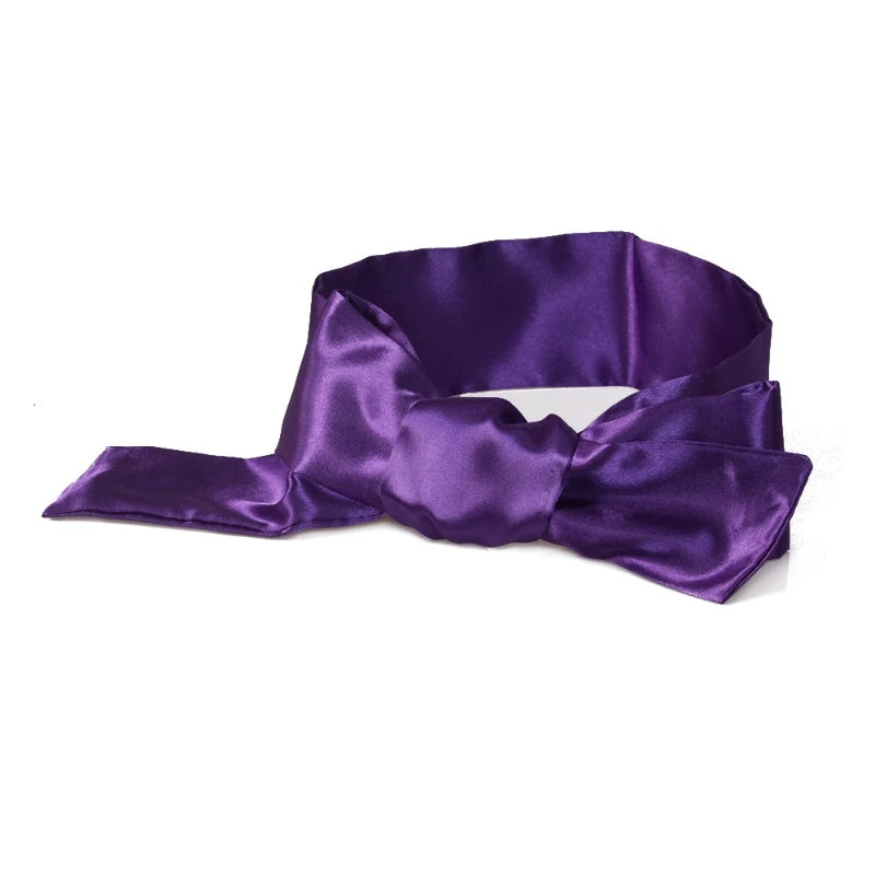 Satin Silk Sleep Eyes Mask Sexy For Women Eye Cover Cute Blindfold Silk Ribbon Surprise Gift Sex Games Set Couple Love Cosplay