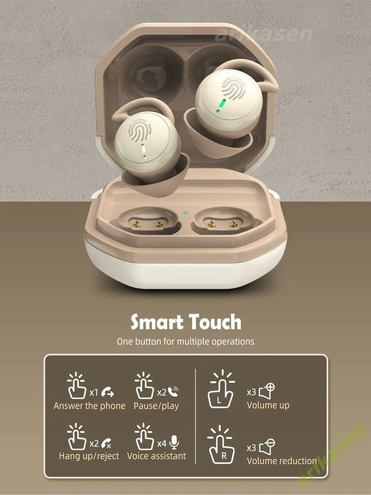 Sleep Earbuds in-Ear Earphones for Sleeping with 3 Sizes Ultra-Light Soft Silicone Noise Isolating Headphone Perfect for Sleep