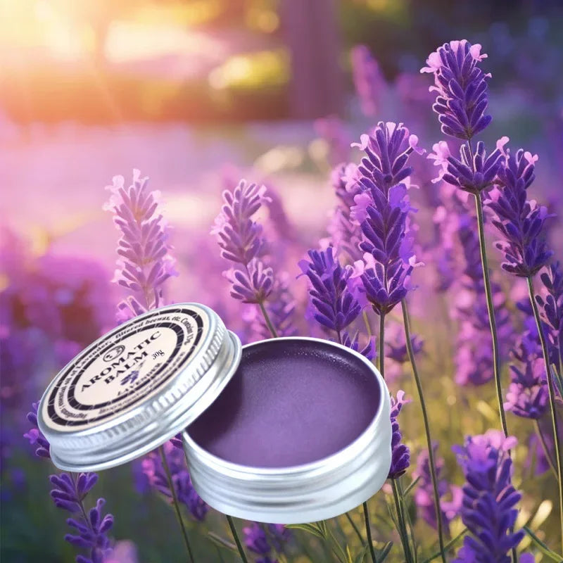 Lavender Aromatic Balm Insomnia Improve Sleep Soothe Relax Mood Stress Plant-based Ingredients Sleepless Cream Massage Cream