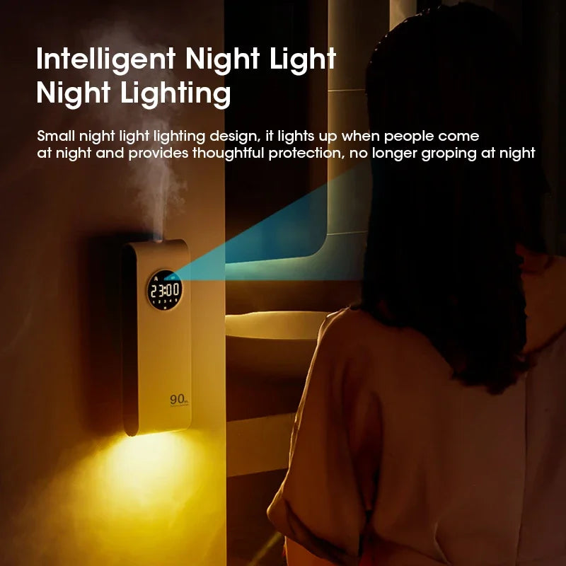 Automatic Sensor Aromatherapy Diffuser Night Light Essential Oil Diffuser Home Fragrance Machine for Relaxation Mood Enhancement