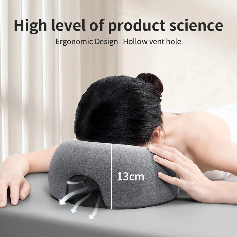 Memory Foam Face Pillow for Beauty Salon Massage Breathable Soft Reclining Neck Support Human-Enginedermatrestlying Pillow