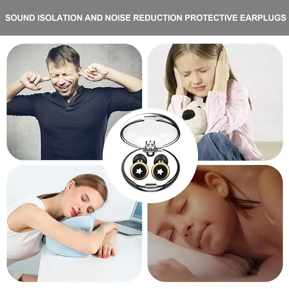 Ear Plugs Noise Cancelling Reusable Loop Earplugs With Storage Box Loop Sleep Earplugs Silicone Ear Plugs Flexible Airplane Ear