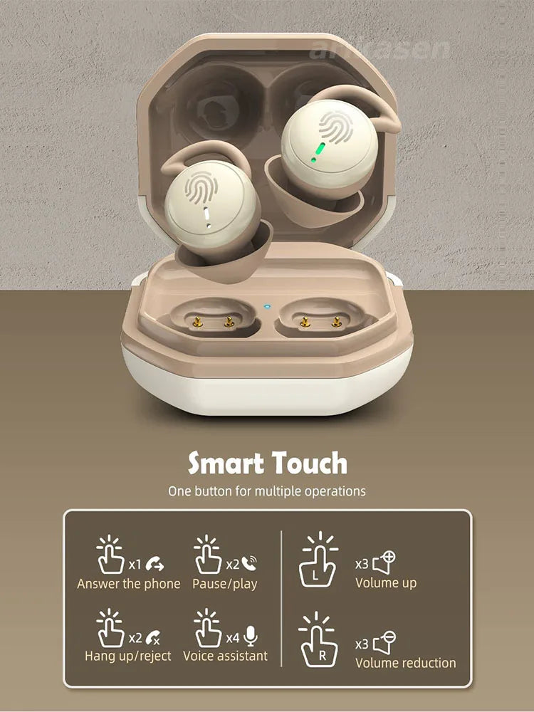 Sleep Earbuds in-Ear Earphones for Sleeping with 3 Sizes Ultra-Light Soft Silicone Noise Isolating Headphone Perfect for Sleep