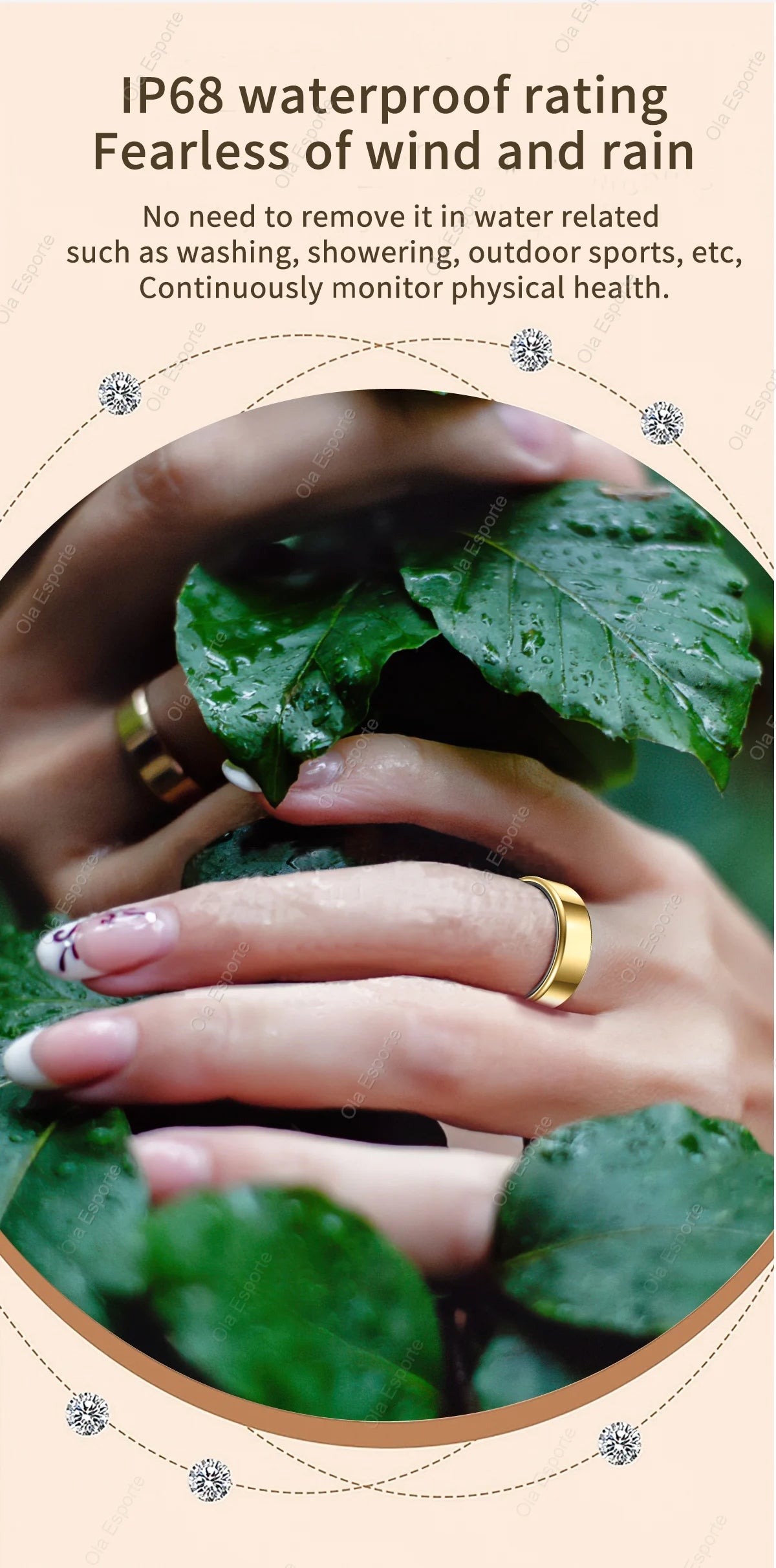 Smart Ring Newest Intelligent Wearable Device For Men Women Bluetooth Heart Rate Sleep Health Monitor Waterproof for IOS Android