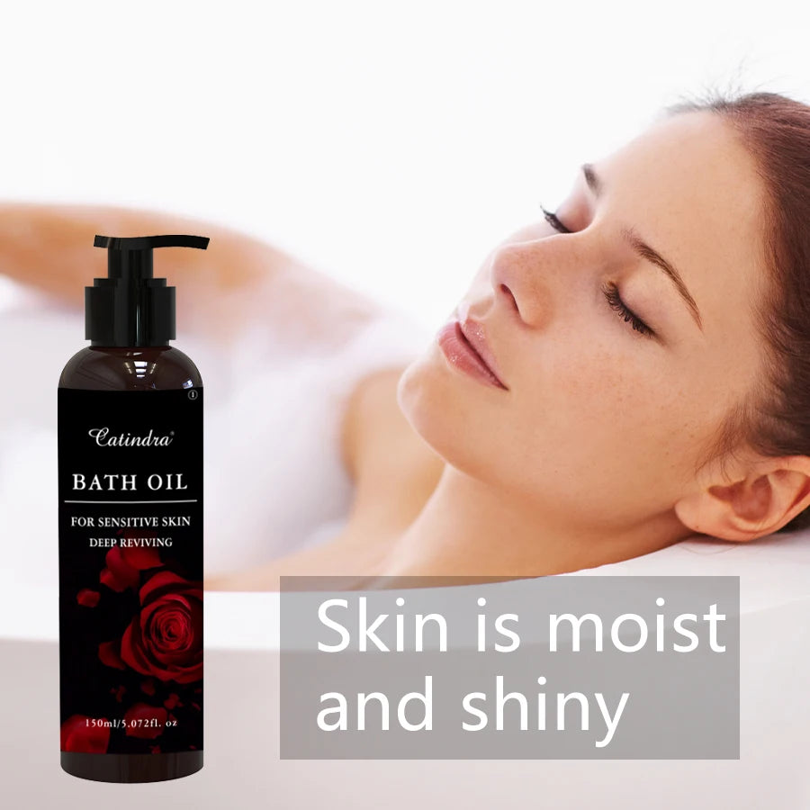 Moisturizing Bath Essential Oil Deep Cleansing Exfoliating Moisturizing Skincare Bath Oil Products to Brighten Skin Stone 150ml