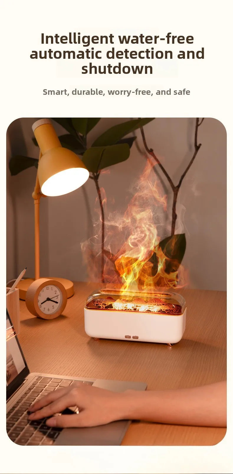 Aroma Diffuser Volcanic Lava Night Light Aroma Diffuser Home Bedroom Sprayer Desktop Flame Humidifier