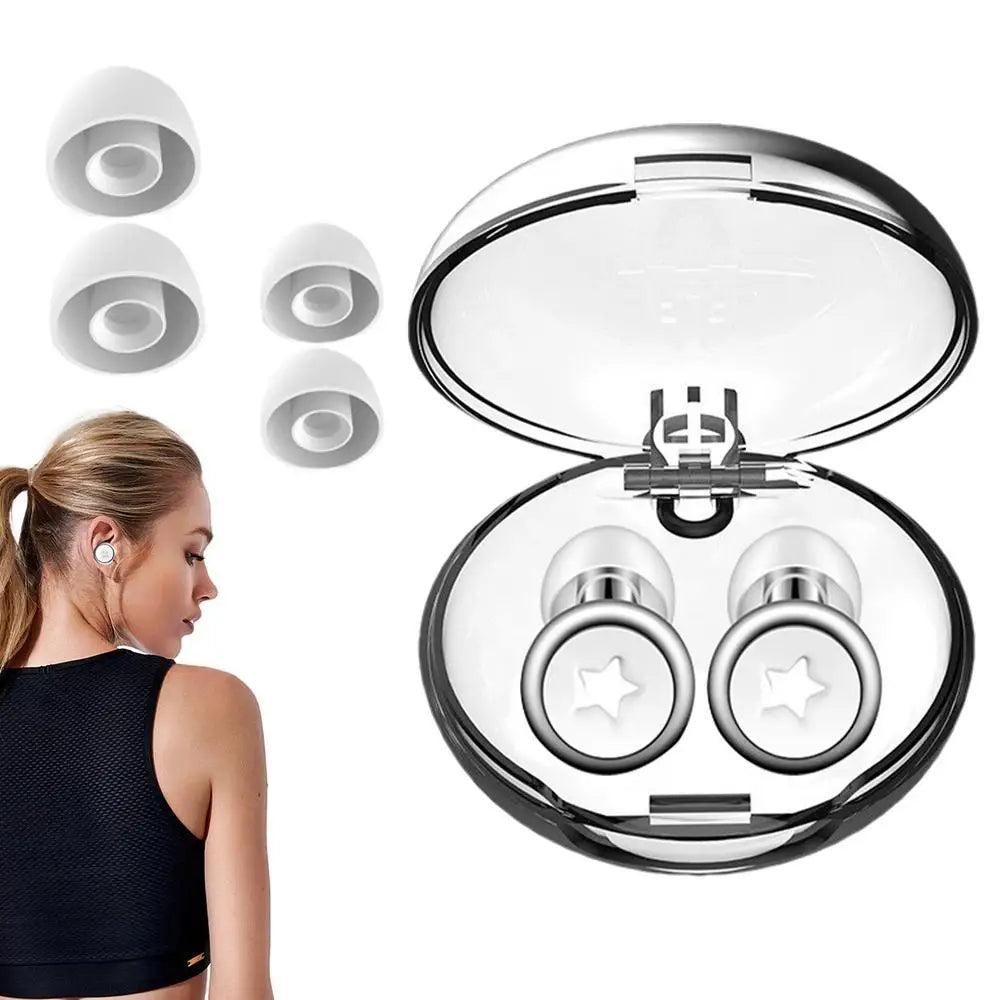 Ear Plugs Noise Cancelling Reusable Loop Earplugs With Storage Box Loop Sleep Earplugs Silicone Ear Plugs Flexible Airplane Ear