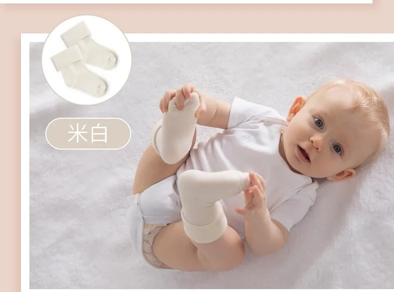 5 Pairs/Lot Baby Socks Comfortable Sleep Socks Spring Autumn Pure Cotton Breathable Mid-Tube Anti-Slip Newborn Baby Floor Socks