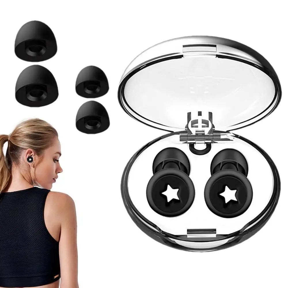 Ear Plugs Noise Cancelling Reusable Loop Earplugs With Storage Box Loop Sleep Earplugs Silicone Ear Plugs Flexible Airplane Ear