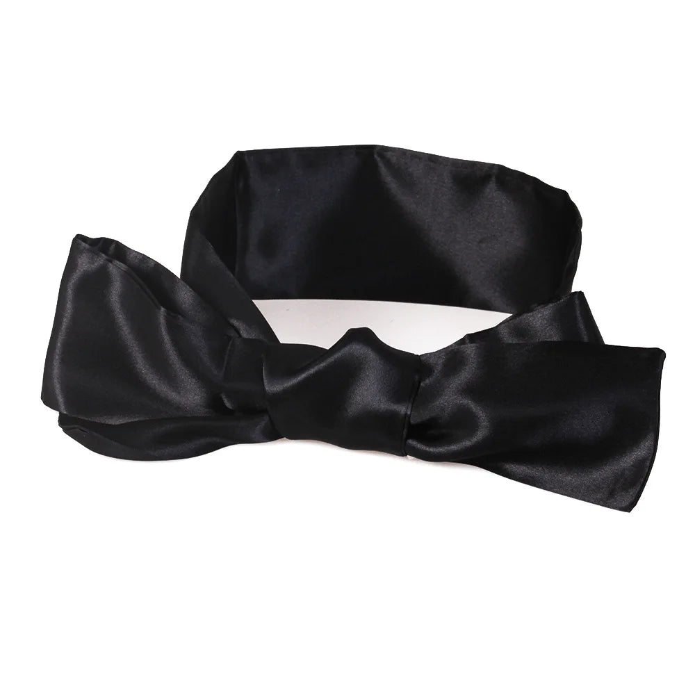 Satin Silk Sleep Eyes Mask Sexy For Women Eye Cover Cute Blindfold Silk Ribbon Surprise Gift Sex Games Set Couple Love Cosplay