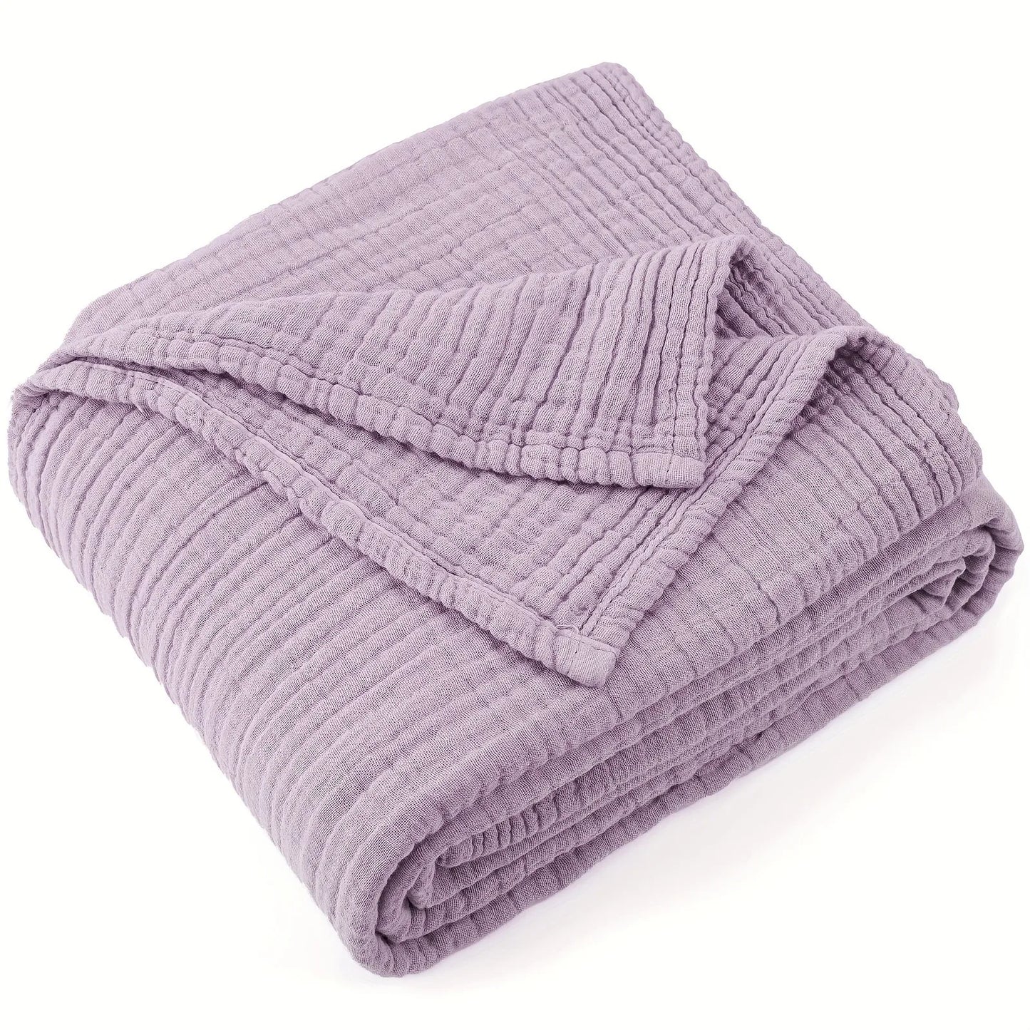 100% Cotton Muslin Blankets 6 Layers Room Decor Blanket Summer Blanket Cooling Breathable Lightweight Stuff Soft Gauze Blanket