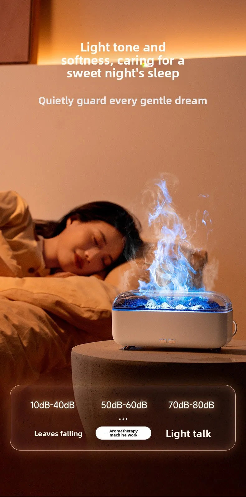 Aroma Diffuser Volcanic Lava Night Light Aroma Diffuser Home Bedroom Sprayer Desktop Flame Humidifier