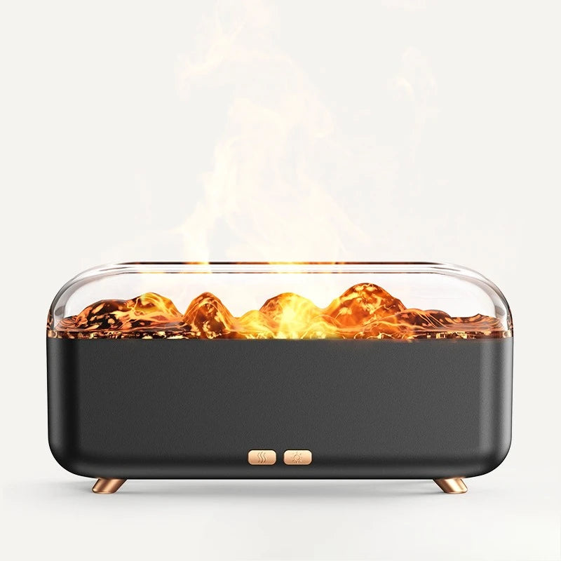 Aroma Diffuser Volcanic Lava Night Light Aroma Diffuser Home Bedroom Sprayer Desktop Flame Humidifier