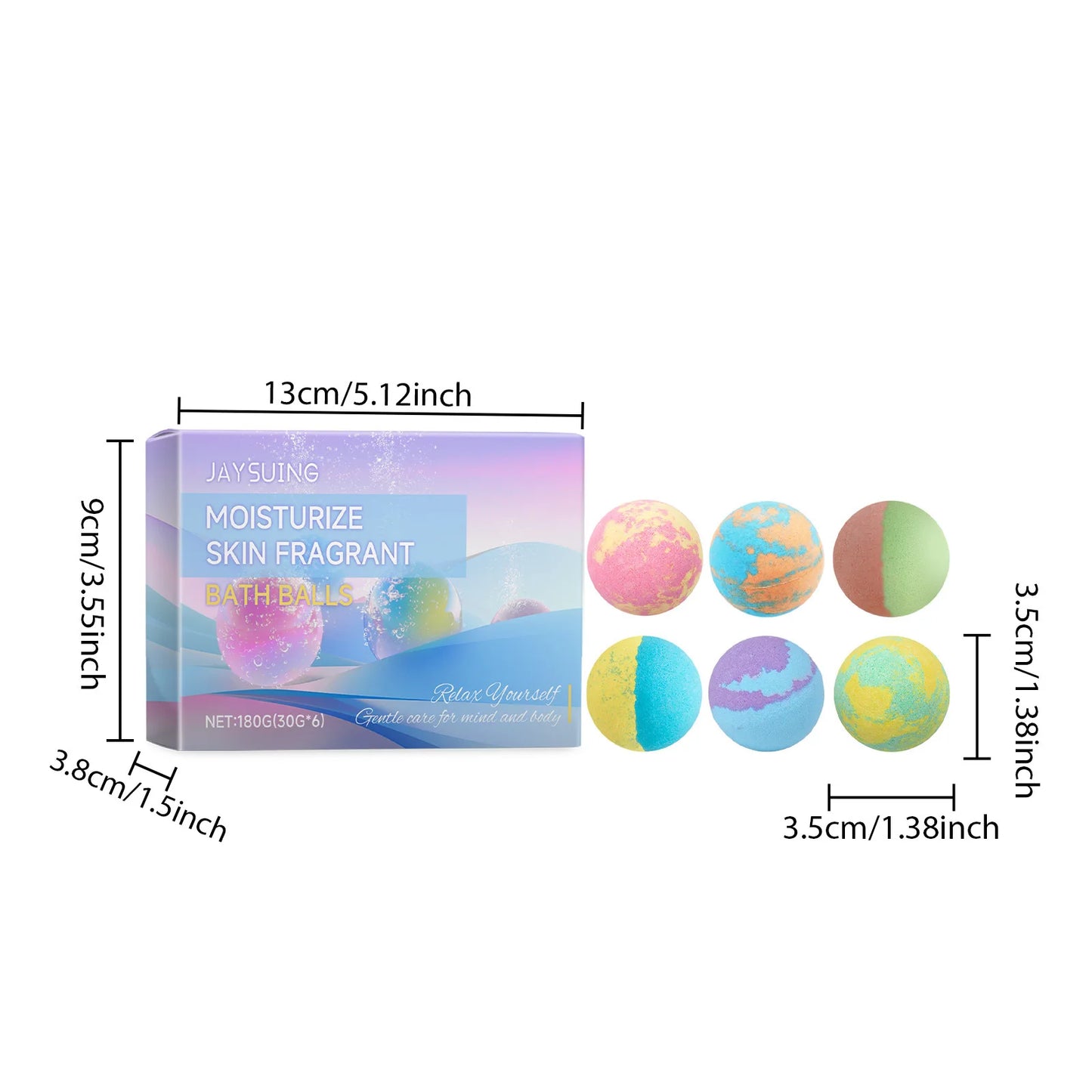 Soothing Bath Bombs Long Lasting Flower Fragrances Relaxing Exfoliating Ball Shower Moisturizing Stress Relief Salt Bubble Balls