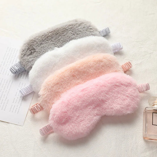 Sleeping Mask Sleeping Blindfold Soft Plush Eye Masks Cute Love Cloud Eye Cover Plush Mask Eyepatch Nap Health Eye Cover