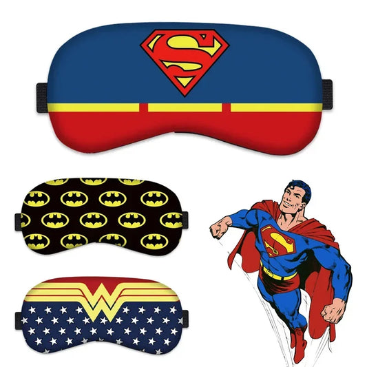 Superman Batman Sleeping Mask Men Sleeping Blindfold Soft Eye Masks Creative Eye Cover Male Mask Eyepatch Nap Health Eye Cover