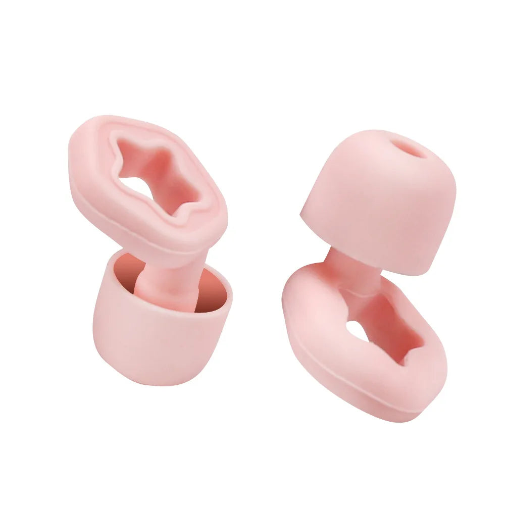 Ear Plugs for Sleeping Noise Reduction Silicone Soft Reusable Washable Star Earplugs for Sleep Work Flights Concerts Snoring