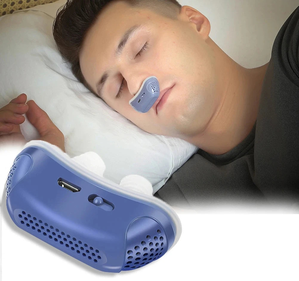 Micro Electric Anti Snoring Device Smart EMS Pulse Sound Rechargeable Sleep Apnea Stop Snore Aid Insonia Sleeping Men Women