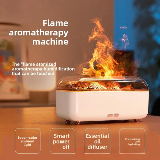 Aroma Diffuser Volcanic Lava Night Light Aroma Diffuser Home Bedroom Sprayer Desktop Flame Humidifier