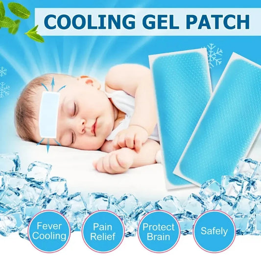 6/10/20Pcs Cooling Gel Patches For Fever Discomfort Pain Relief Portable Kids Adult Cooling Relief Fever Reducer Sticker