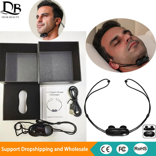 Smart Anti Snoring Device EMS Pulse Stop Snore Portable Comfortable Sleep Well Stop Snore Health Care Sleep Apnea Aid