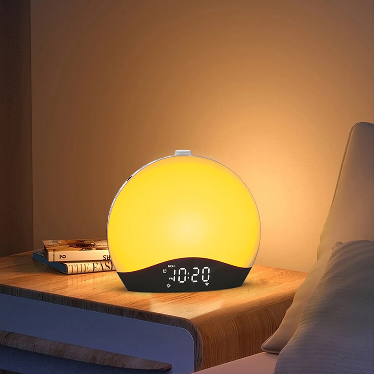 Sunrise Alarm Clock, Bluetooth Speaker Sound Machine, Sunrise and Sunset Simulation, Snooze, Dual Alarms, FM Radio & Reading