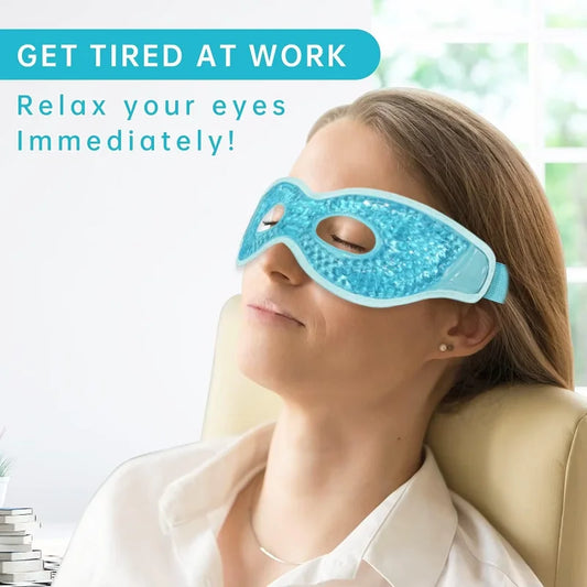 Ice Eye Mask Cooling Gel Eye Mask Hollow Gel Eye Mask Cooling Mask Cools and Quickly Eliminates Swelling